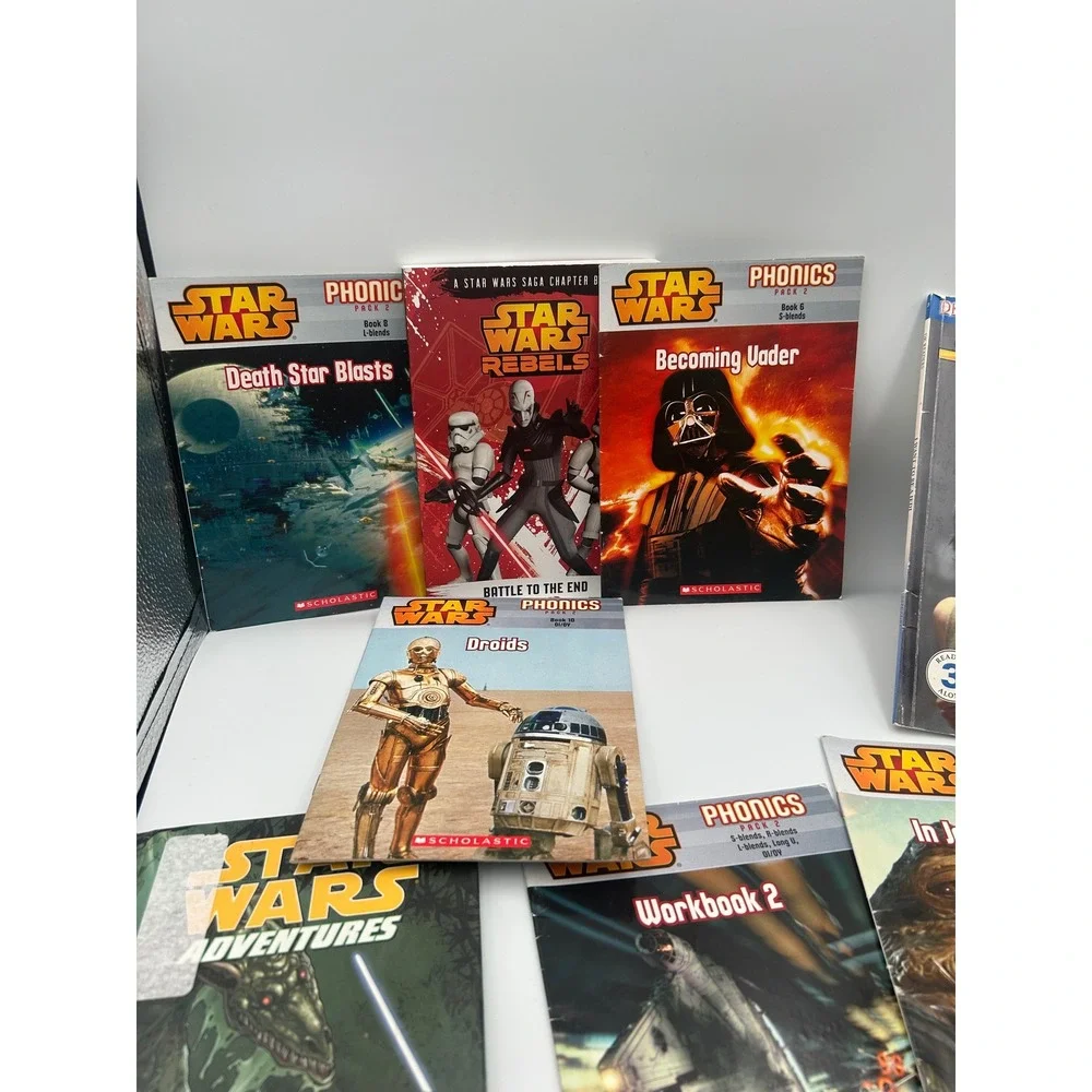 Star Wars Kids Book Lot of 8 Scholastic Phonics DK Readers Clone Wars Rebels